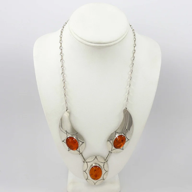 1980s Amber Necklace