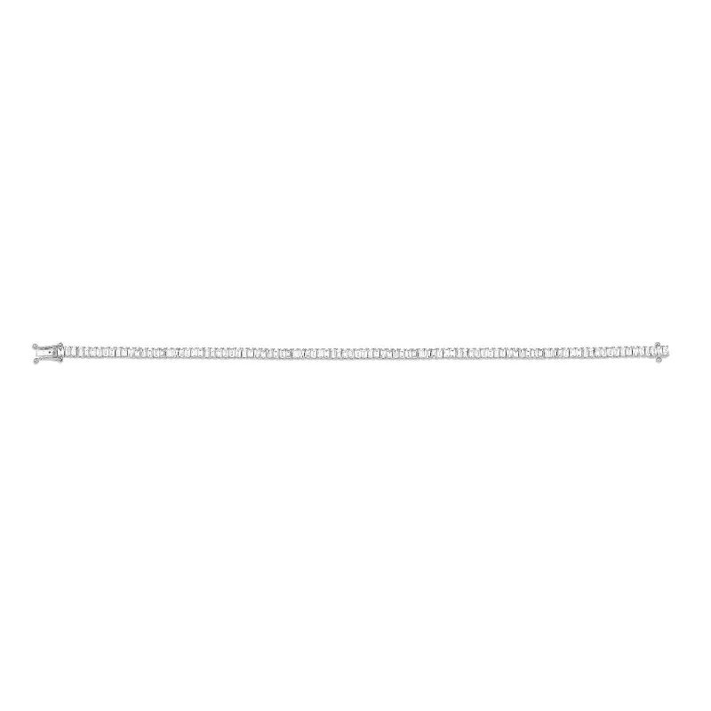 Baguette Eternity Bracelet - White Gold