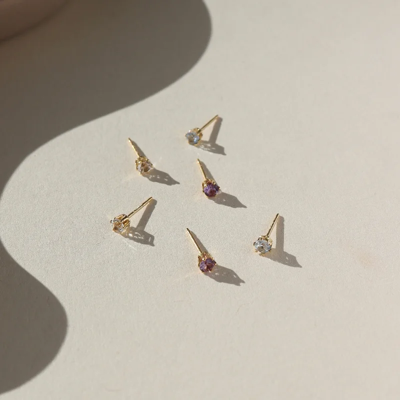 Birthstone Studs