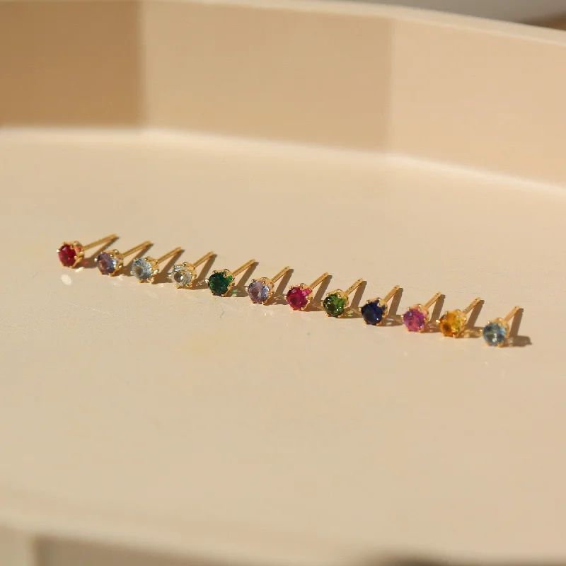 Birthstone Studs