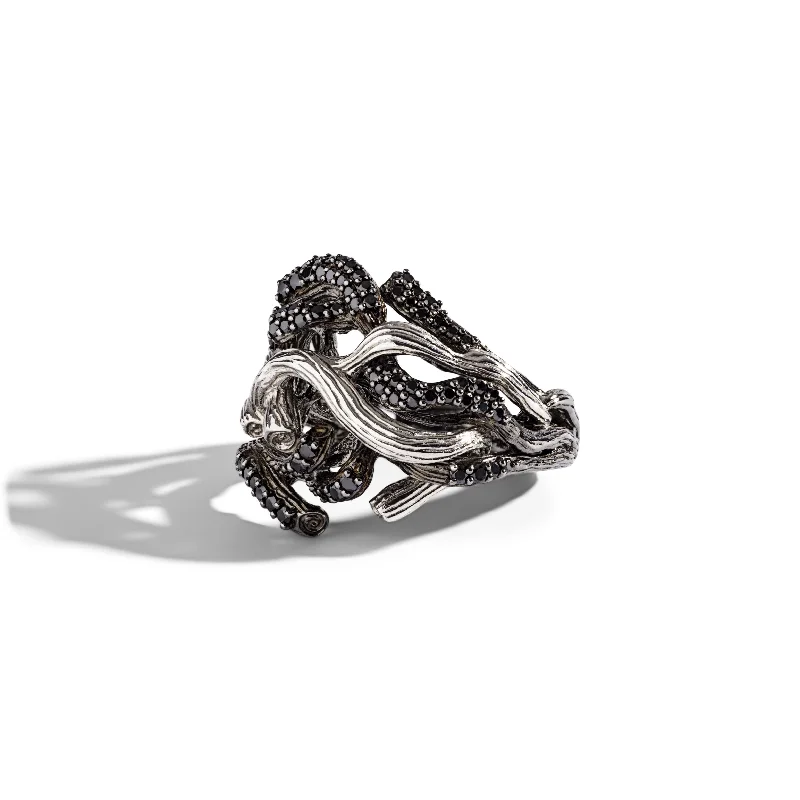 Branch Coral Ring with Diamonds