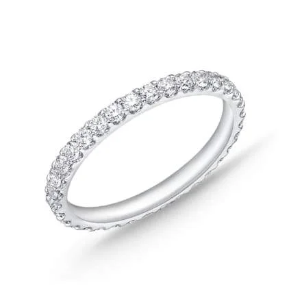 Platinum Odessa Eternity Diamond Band