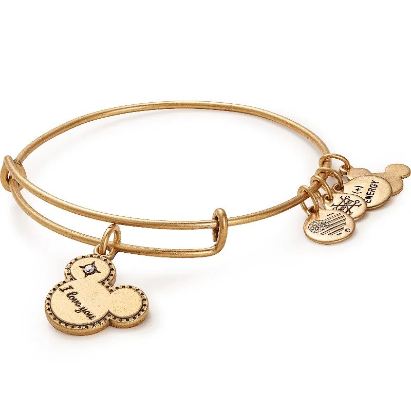 Disney® Mickey Mouse 'I Love You' Charm Bangle