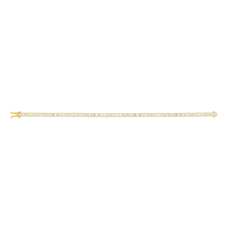 Baguette Eternity Bracelet - Yellow Gold