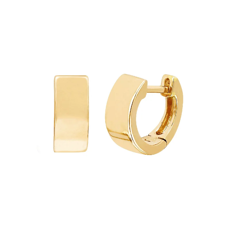 Jumbo Huggie Earrings - Yellow Gold