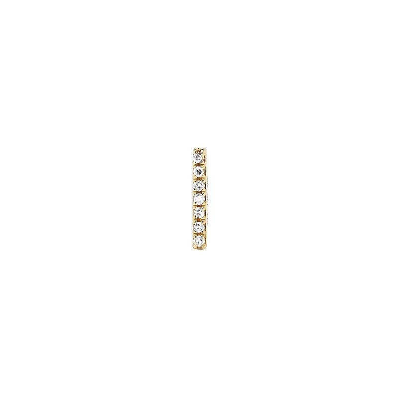 Mini Bar Stud - Yellow Gold