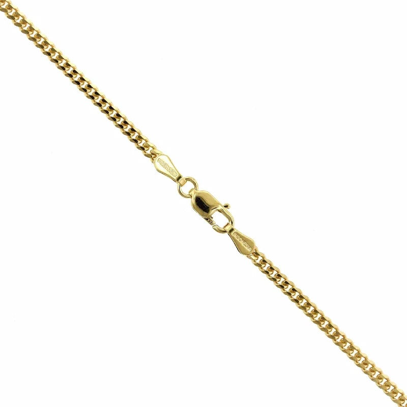 14K Yellow Gold Gourmette Chain