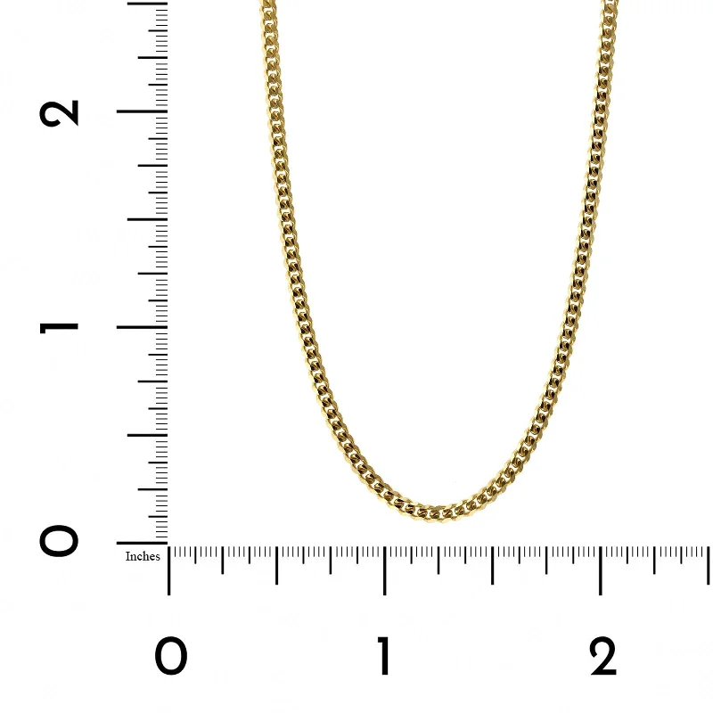 14K Yellow Gold Gourmette Chain