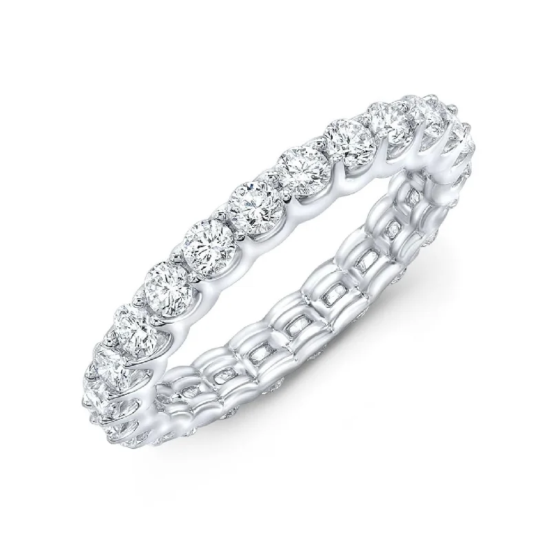 Lab Grown White Gold Diamond Eternity Band