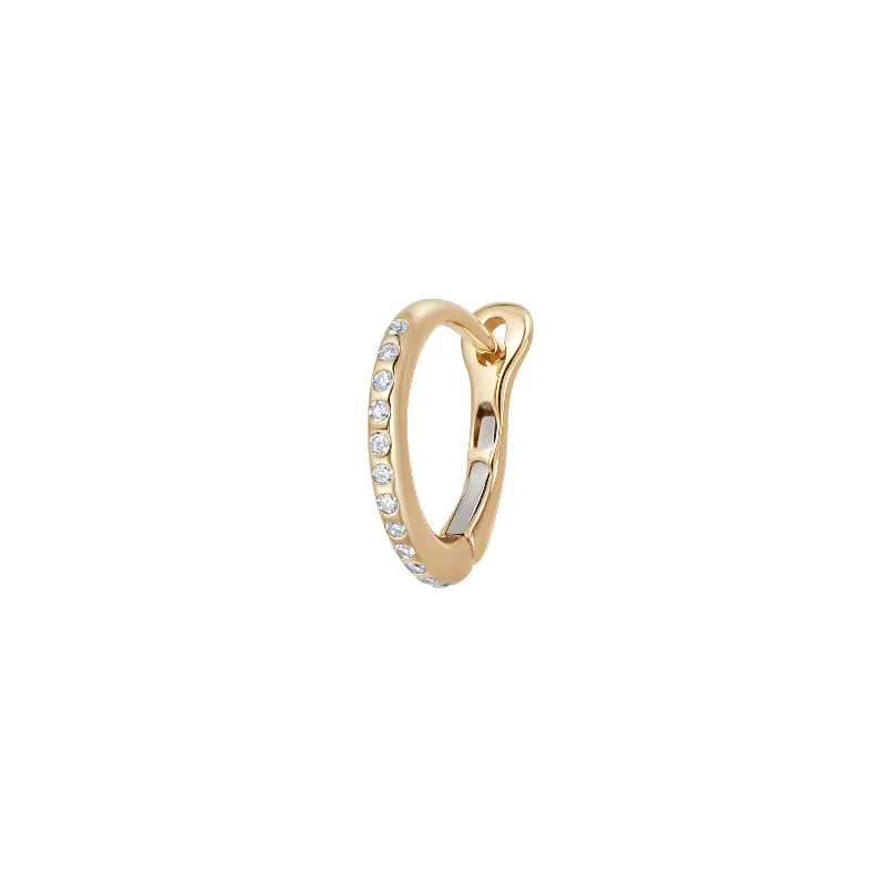 Diamond Hoop - Yellow Gold