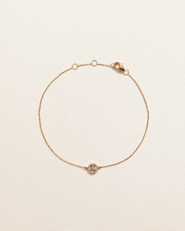 Pavé Peace Bracelet