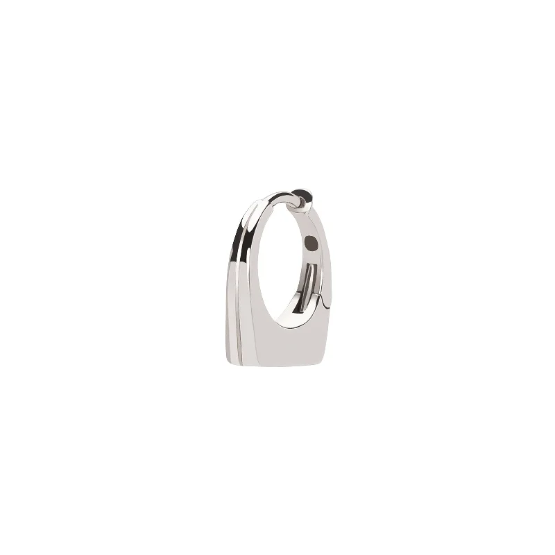 Dois Irmãos Mini Huggie - White Gold