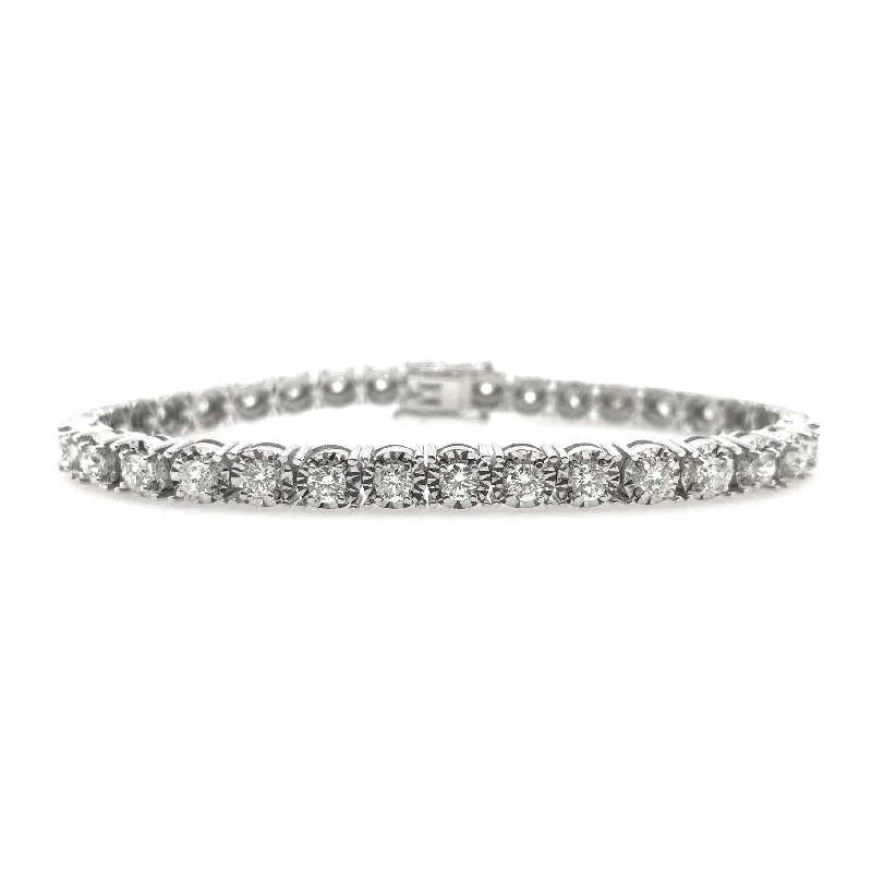 White Gold 4.00 Cttw. Diamond Tennis Bracelet