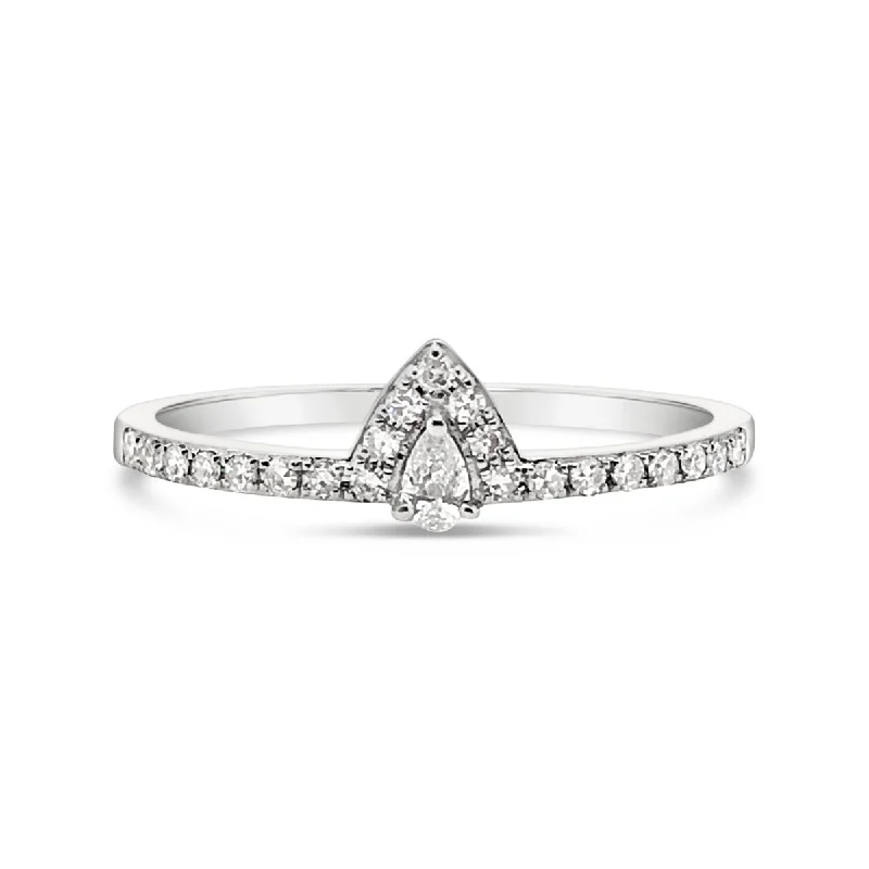 White Gold Diamond Fashion Ring