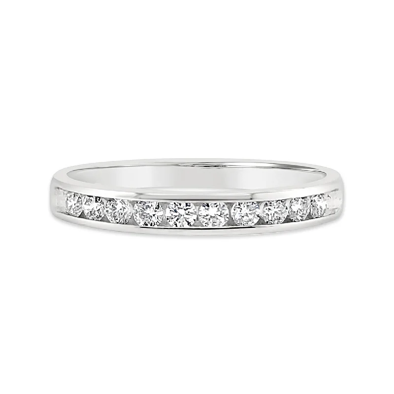 White Gold Diamond Wedding Band