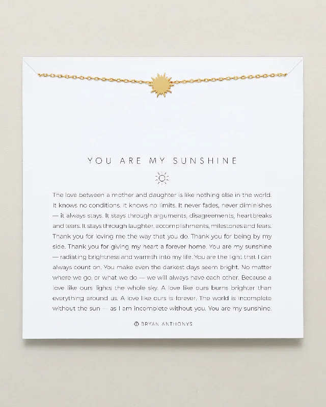 You Are My Sunshine Icon Necklace