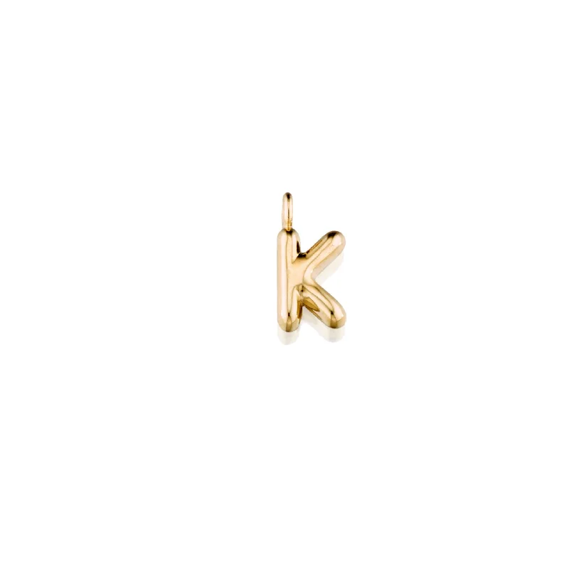 Letter K Puffy Charm