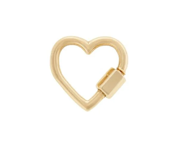 Marla Aaron 14K Yellow Gold Baby Heart Lock