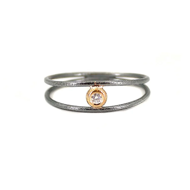 Single Diamond Wrap Ring