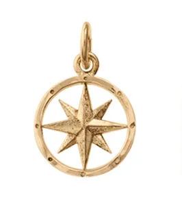 Tiny Compass Rose Charm